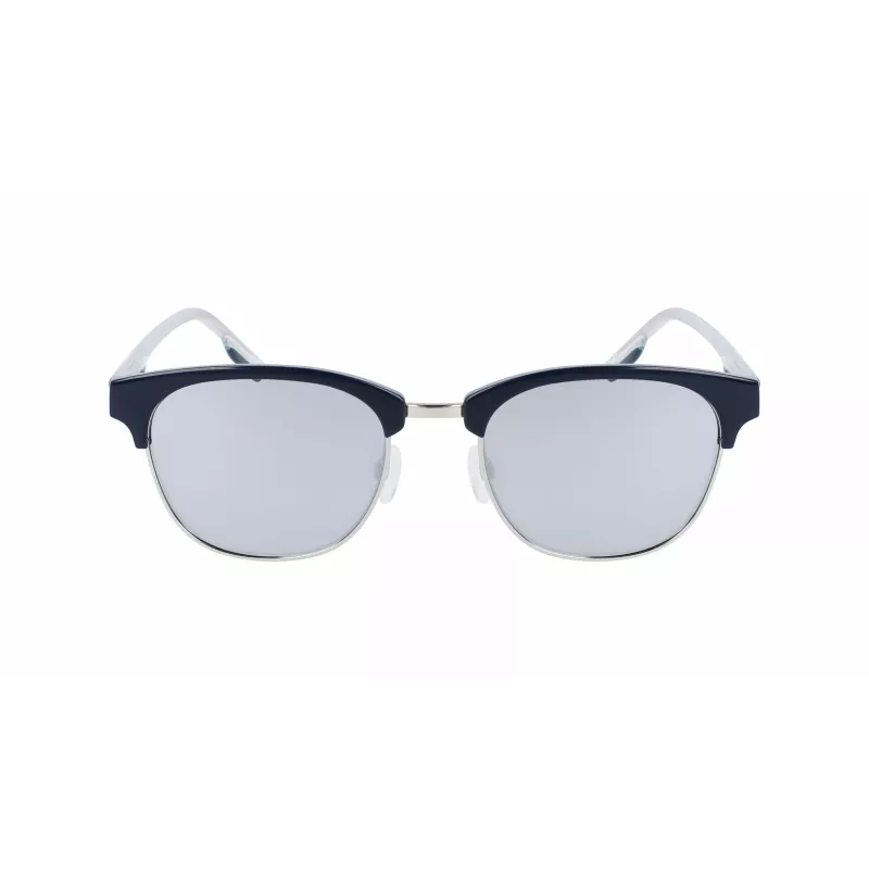 CONVERSE CV301SDSRUPT Herren eckige Sonnenbrille, schwarzer Acetatrahmen, graue Polycarbonatgläser, 52 mm