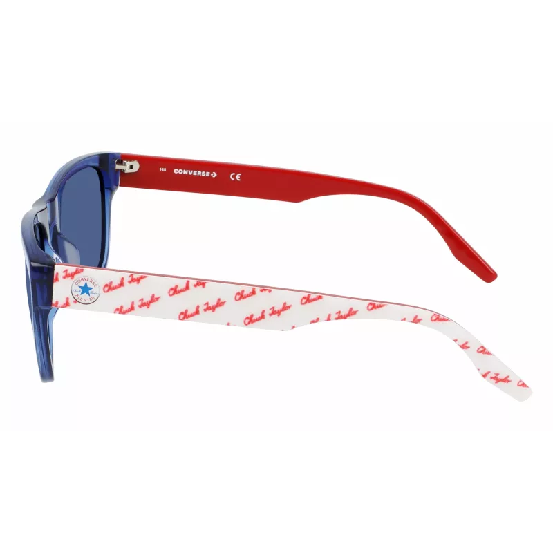 Converse CV500SALSTAR4 Herren-Sonnenbrille - Schwarzer Rahmen, rauchgraue Gläser, 57 mm