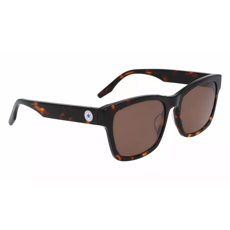 CONVERSE Damen C501SALTAR239 Rechteckige Sonnenbrille - Smoke-Glas - Schwarzer Acetatrahmen - 56/18/140 mm