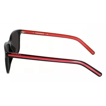 CONVERSE Damen-Sonnenbrille CV506SCHUCK01 - Schwarzer Rahmen, graue Gläser, 57 mm