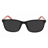 CONVERSE Damen-Sonnenbrille CV506SCHUCK01 - Schwarzer Rahmen, graue Gläser, 57 mm
