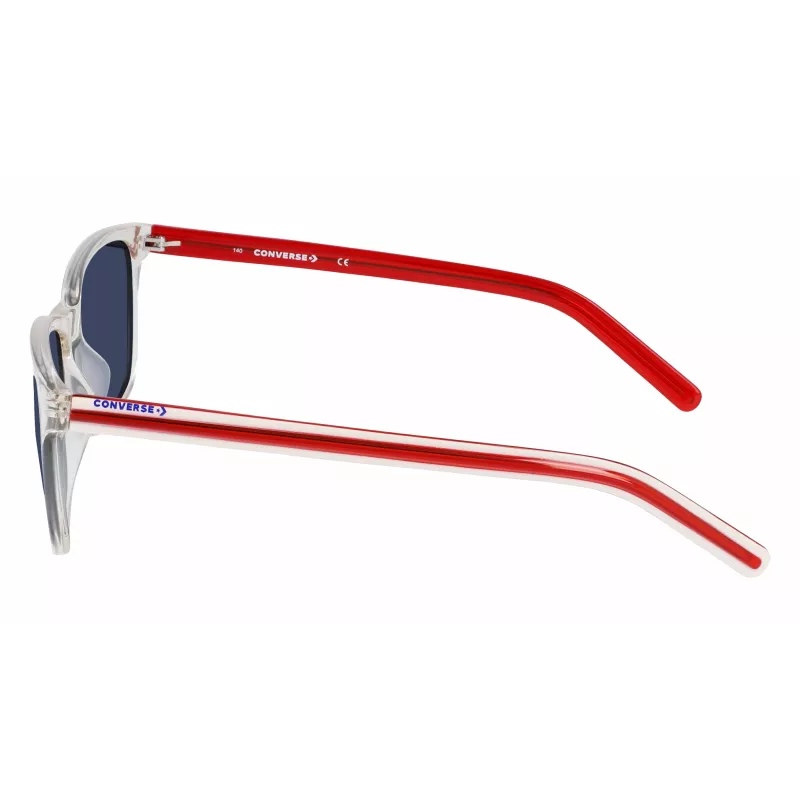 CONVERSE Damen-Sonnenbrille CV506SCHUCK10 - Eckiger Acetatrahmen, UV400-Schutz, 57 mm Gläser