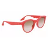 CONVERSE Damen Sonnenbrille V554SRESTORE - Rechteckiger Vollrand-Kunststoffrahmen mit grauen Polycarbonatgläsern - UV400-Schutz - 49mm Glasbreite
