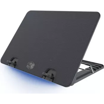Cooler Master ErgoStand IV Notebook-Kühler mit 120mm Lüfter, 4-Port USB-Hub, 5 Höheneinstellungen, Schwarz R9-NBS-E42K-GP