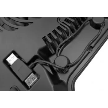 Cooler Master NotePal X-Slim R9-NBC-XSLI-GP 160mm USB Laptop-Kühlpad mit Pass-Through-Anschluss, Schwarz