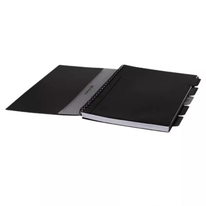 COOLPACK Spiral-Notizbuch A4 Schwarz - 80 Blatt kariert