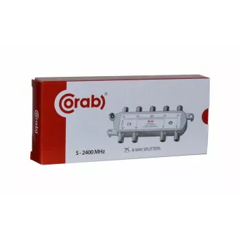 CORAB 8-fach Verteiler 5-2400 MHz mit DC-Durchlass