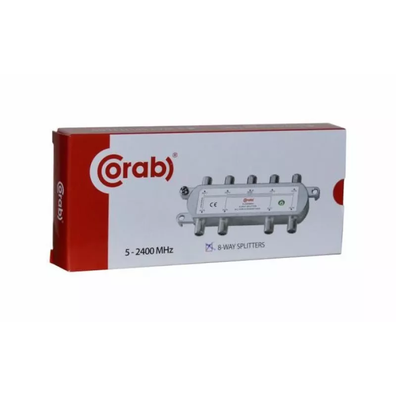CORAB 8-fach Verteiler 5-2400 MHz mit DC-Durchlass