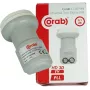 CORAB C120TWN Twin LNB Konverter – 2 Ausgänge, 40 mm Feedhorn, geringes Rauschen 0,1 dB, wetterfest F-Typ
