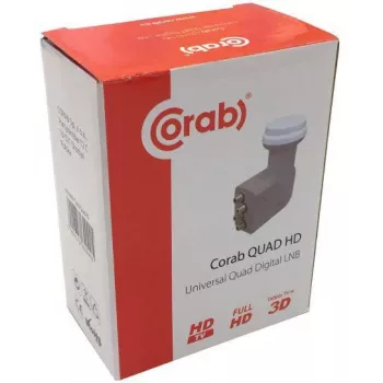 CORAB Universal Quad LNB – 4 Ausgänge, 0,1 dB Rauschzahl, 40 mm Feedhorn
