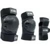 Core Junior Triple Pads Set Black-White XXS