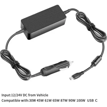 CoreParts MBXUSBC-DC0004 USB-C Auto-Ladegerät Adapter 65W PD 3.0 – Schwarz