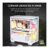 CORSAIR 2800X RS-R ARGB Micro-ATX Dual Chamber Cube Case, Weiß, mit Panorama-Temperglas und 2x LL120 RGB-Lüftern