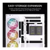 CORSAIR 2800X RS-R ARGB Micro-ATX Dual Chamber Cube Case, Weiß, mit Panorama-Temperglas und 2x LL120 RGB-Lüftern