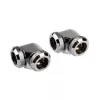 Corsair CX-9052021-WW Chrome Einstellflüssigkeit Messing 1/4 Zoll 90 Grad Anschluss