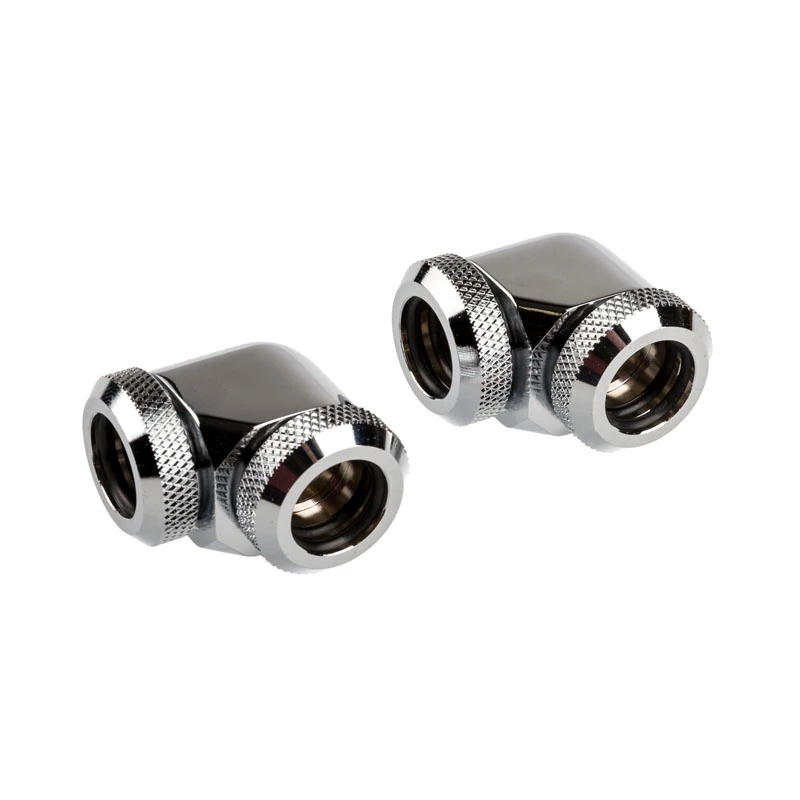 Corsair CX-9052021-WW Chrome Einstellflüssigkeit Messing 1/4 Zoll 90 Grad Anschluss