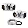 Corsair CX-9052021-WW Chrome Einstellflüssigkeit Messing 1/4 Zoll 90 Grad Anschluss