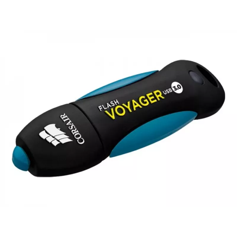 CORSAIR Flash Voyager 256GB USB-A 3.2 Gen 1 Flash-Laufwerk (Schwarz/Blau)