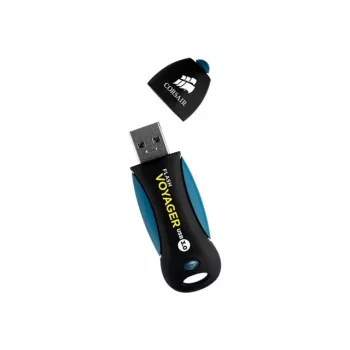 CORSAIR Flash Voyager 256GB USB-A 3.2 Gen 1 Flash-Laufwerk (Schwarz/Blau)