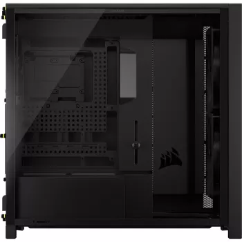 Corsair FRAME 5000D WOOD RS Mid-Tower PC-Gehäuse, Schwarz/Walnuss, E-ATX, ATX, Micro-ATX, Mini-ITX, Stahl/Tempered Glass/Kunststoff/Walnussholz, Gaming