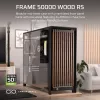 Corsair FRAME 5000D WOOD RS Mid-Tower PC-Gehäuse, Schwarz/Walnuss, E-ATX, ATX, Micro-ATX, Mini-ITX, Stahl/Tempered Glass/Kunststoff/Walnussholz, Gaming