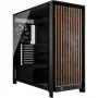 Corsair FRAME 5000D WOOD RS Mid-Tower PC-Gehäuse, Schwarz/Walnuss, E-ATX, ATX, Micro-ATX, Mini-ITX, Stahl/Tempered Glass/Kunststoff/Walnussholz, Gaming