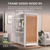 Corsair FRAME 5000D WOOD RS Mid-Tower PC-Gehäuse, Weiß/Nussbaum, gehärtetes Glas, ATX, E-ATX, Micro-ATX, Mini-ITX, Stahl/Kunststoff, Gaming