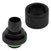 CORSAIR Hydro X Series XF Kompressionsverschraubung, gerade G1/4 Zoll Außengewinde auf 13/10mm Weichschlauch, Schwarz – 4er-Pack