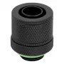 CORSAIR Hydro X Series XF Kompressionsverschraubung, gerade G1/4 Zoll Außengewinde auf 13/10mm Weichschlauch, Schwarz – 4er-Pack