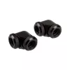 Corsair Hydro X Series XF Hardline Adapter 90 Grad 12mm AD auf 12mm AD Hardtube, 2er-Pack, Schwarz