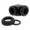 Corsair Hydro X Series XF Hardline Adapter 90 Grad 12mm AD auf 12mm AD Hardtube, 2er-Pack, Schwarz