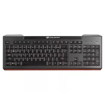 COUGAR 200K Tastatur - Vollständige LED-Hintergrundbeleuchtung - Scissor-Switch Membran - Kabelgebunden USB - Schwarz