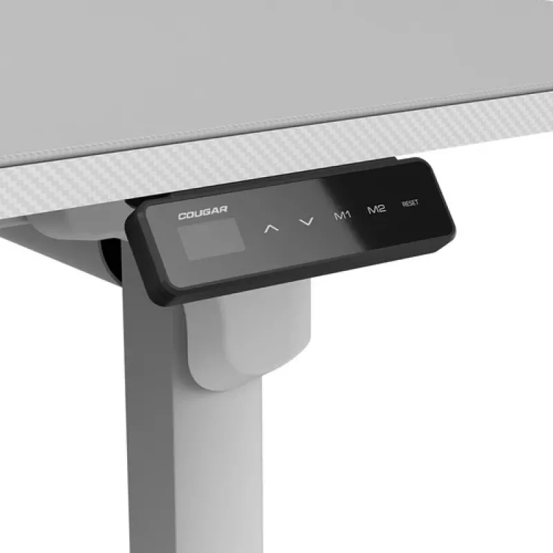 COUGAR E-Grav 180 Elektrisch höhenverstellbarer Gaming-Schreibtisch, Weiß