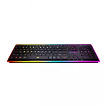 COUGAR Vantar Gaming-Tastatur, Schweizer Layout, Scissor-Switch, 8-Farben-Hintergrundbeleuchtung