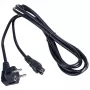 CP NB-10A Netzkabel Euro 3-Pin C5 IEC 3m Hybrid Standard C/E/F CEE 7/7 Schwarz