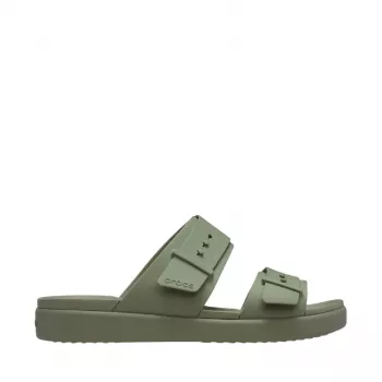 Crocs Brooklyn Buckle Low Damen Plattform-Sandalen Pistaziengrün EU 39-40