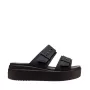 Crocs Brooklyn Low Wedge Sandalen Damen Schwarz EU 38-39
