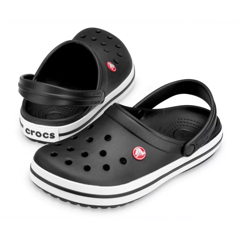 Crocs Crocband Clogs Unisex Schwarz, Weiß