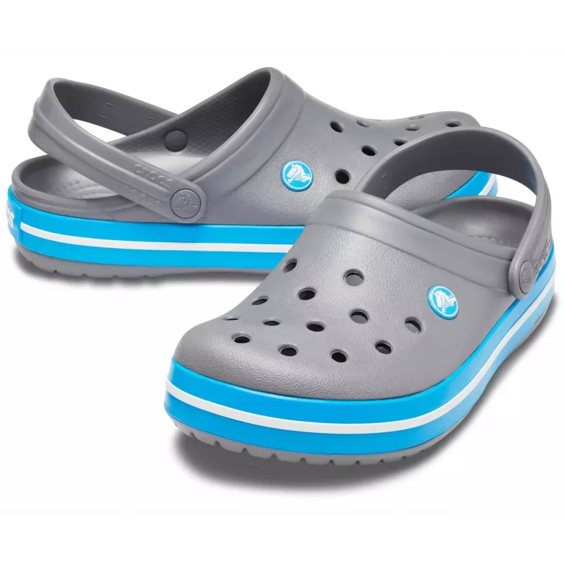 Crocs Crocband Clogs Unisex Grau, Blau, Weiß