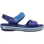 Crocs Crocband Sandal Kids Ocean/Navy Toddler C4 (EU 20-21) - Leichte, wasserfreundliche Sandale mit hinterem Riemen