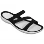 Crocs Swiftwater Sandale Damen Schwarz Weiß 36-37