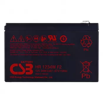 CSB HR1234WF2 12V 9Ah VRLA AGM Batterie mit F2-Anschlüssen