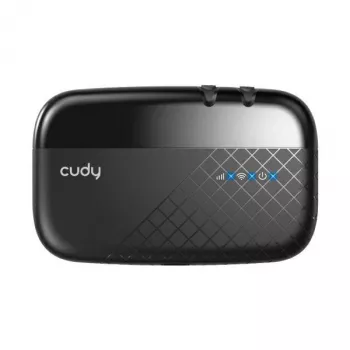 Cudy MF4 4G LTE Mobiler WLAN-Hotspot-Router, 300 Mbit/s Single-Band 2.4 GHz, Bis zu 10 Geräte, 2000 mAh Akku, Schwarz