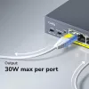 CUDY POE40 4-Port PoE Switch/Extender mit 1 Uplink, 802.3af/at, 250m Extend, Metallgehäuse