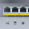 CUDY POE40 4-Port PoE Switch/Extender mit 1 Uplink, 802.3af/at, 250m Extend, Metallgehäuse