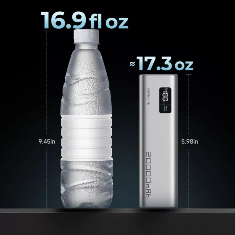 Cuktech CUKP200XGLGR 20000 mAh 100W Power Bank Grau