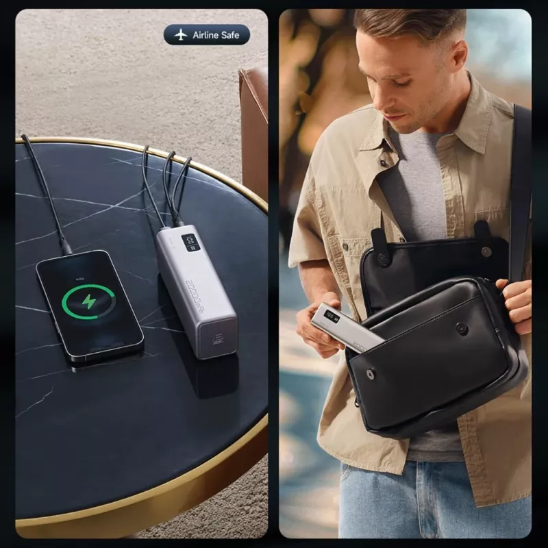 Cuktech CUKP200XGLGR 20000 mAh 100W Power Bank Grau