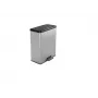 CURVER Deco Bin Pedal-Tretmülleimer 65L Silber Metallic-Effekt