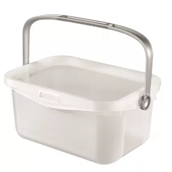 CURVER Multiboxx 3L transparente Aufbewahrungsbox mit Deckel und integriertem Griff, 26 x 18 x 11 cm, schlagfestes Polypropylen, stapelbar
