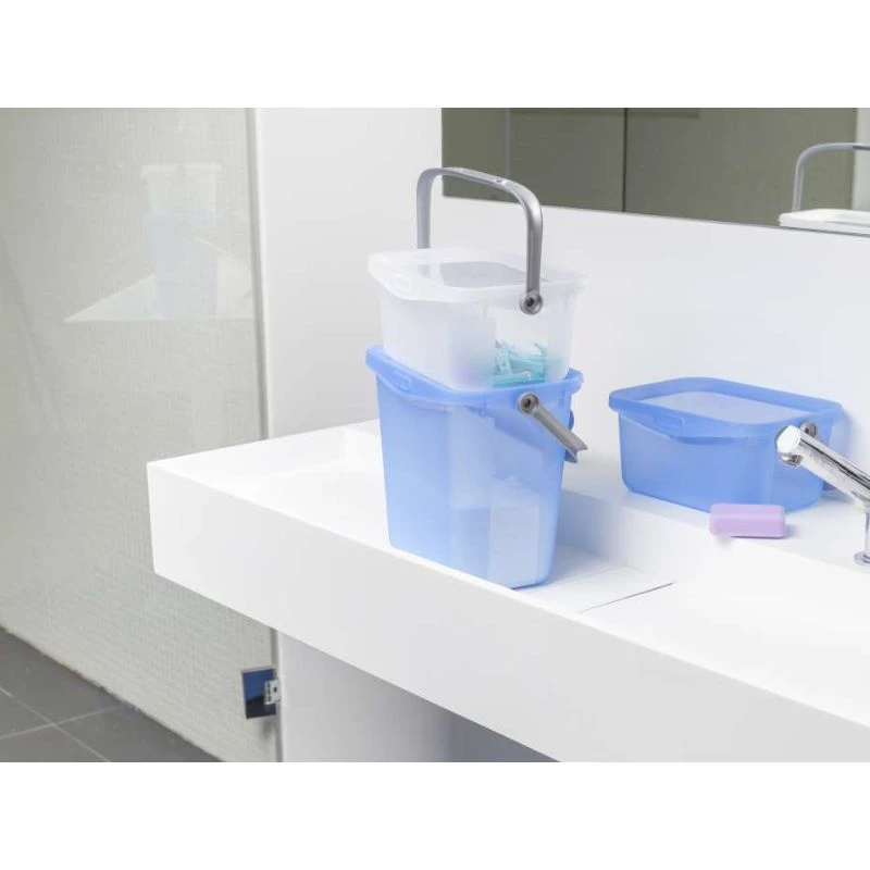 Curver Multiboxx 6L transparente Aufbewahrungsbox mit Deckel und Griff